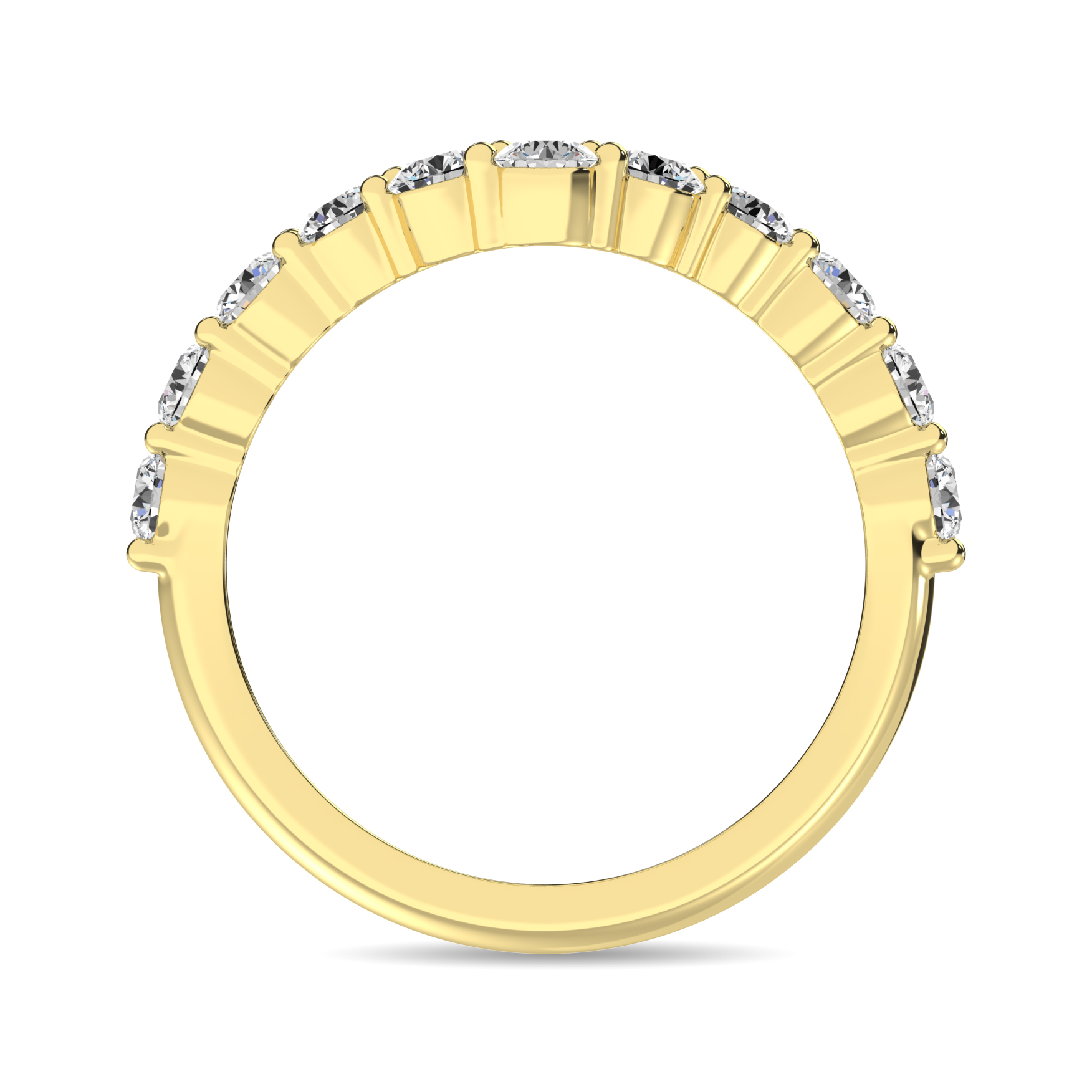 Diamond 3/4 Ct.Tw. Diamond Chevron Band in 14K White Gold