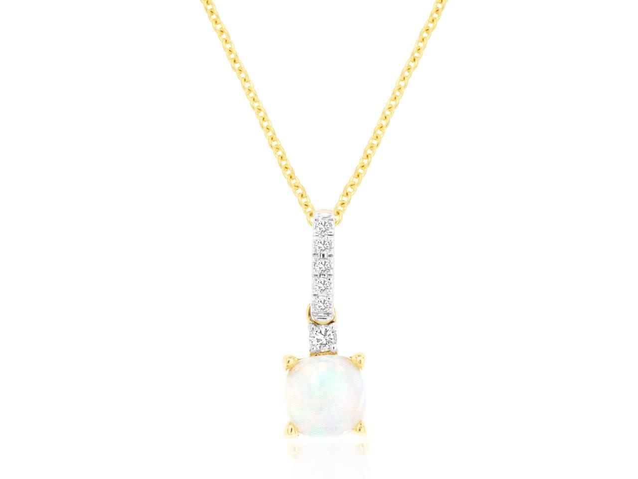 OPAL & DIAMOND PENDANT