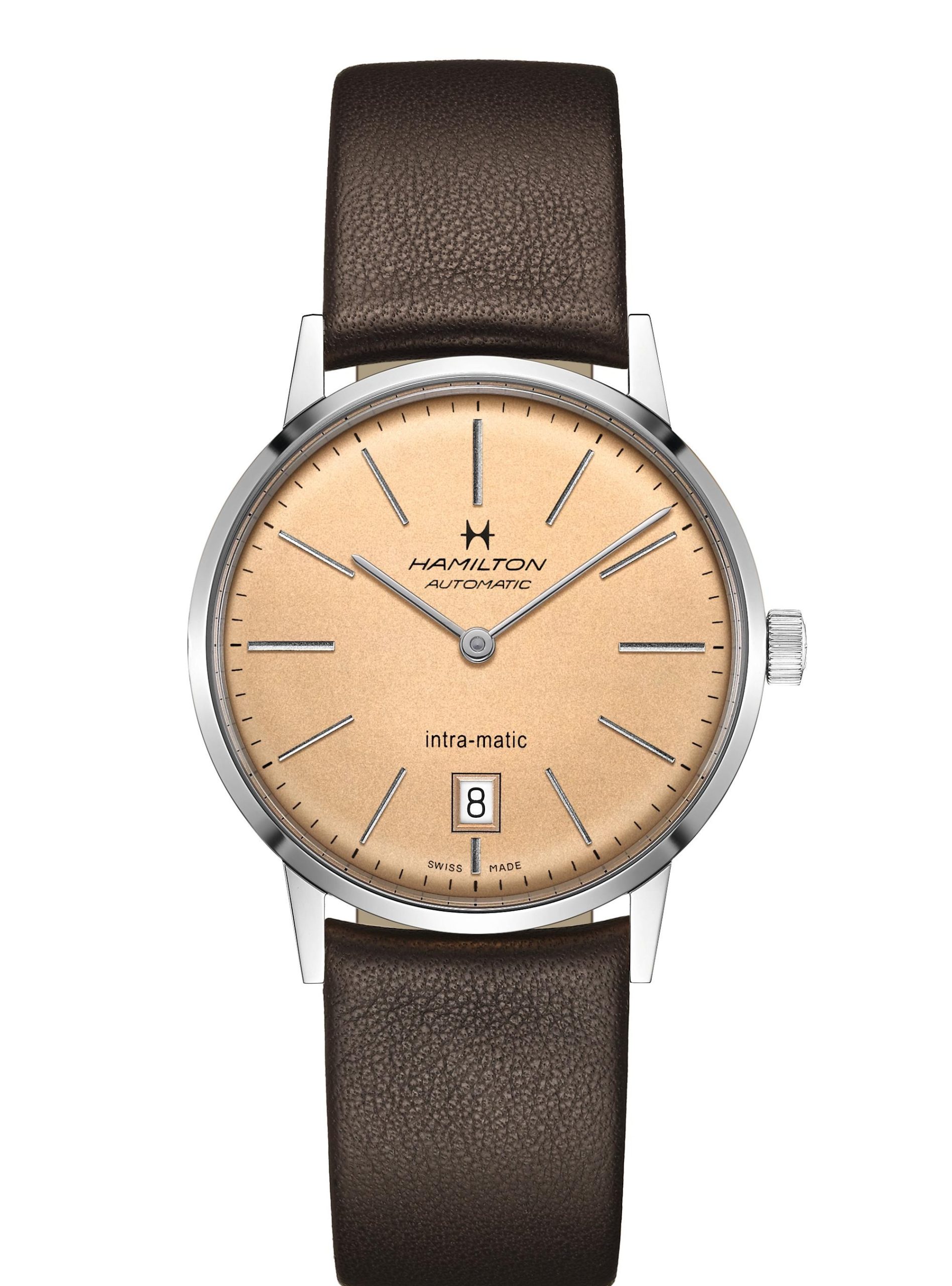 Hamilton INTRAMATIC 38MM CHAMPAGNE BW STRAP