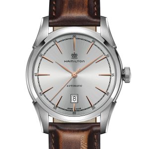 Hamilton SPIRIT OF LIBERTY SIL 4N INDEX/BRW LEATH