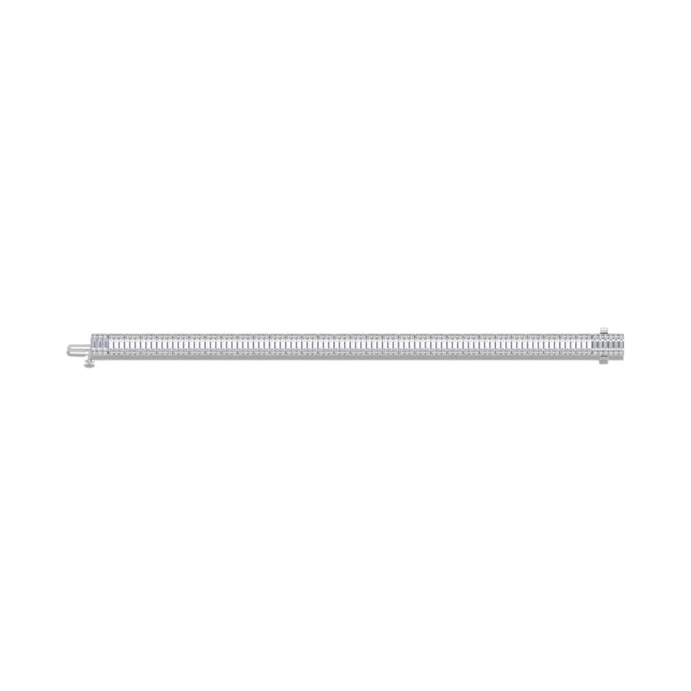 14K White Gold Round & Baguette Lab Grown Diamond 8 3/4 Ct.Tw. Tennis Bracelet
