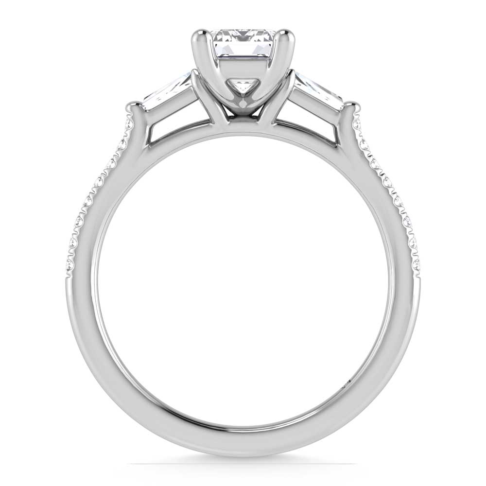 10K White Gold Lab Grown Diamond 1 1/4 Ct.Tw. Engagement Ring-Center -1 ct