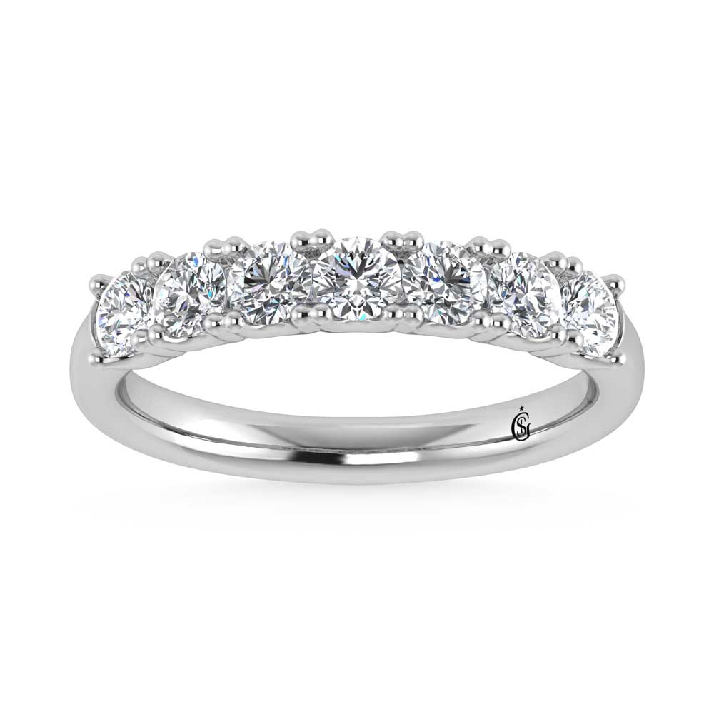 14K White Gold Lab Grown Diamond 7/8 Ct.Tw. Band
