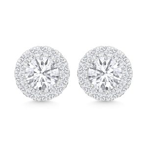 10K White Gold Lab Grown Diamond 1 Ct.Tw Fashion Earrings