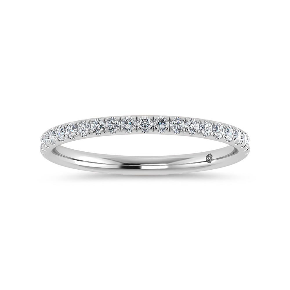 10K White Gold Lab Grown Diamond 1/4 Ct.Tw. Wedding Band
