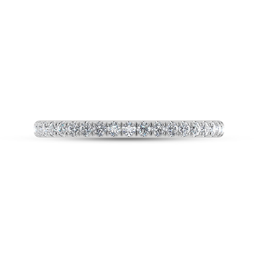 10K White Gold Lab Grown Diamond 1/4 Ct.Tw. Wedding Band
