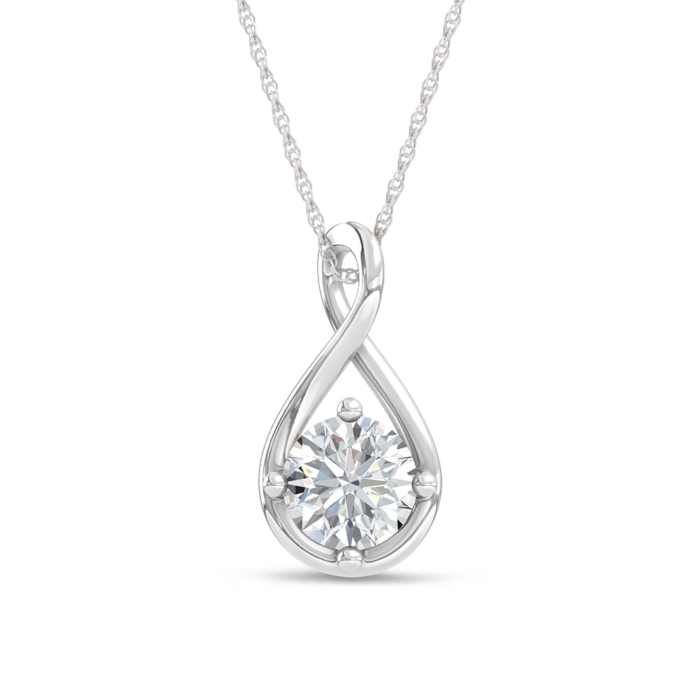 10K White Gold Lab Grown Diamond 1 Ct.Tw. Fashion Pendant (Without Chain)