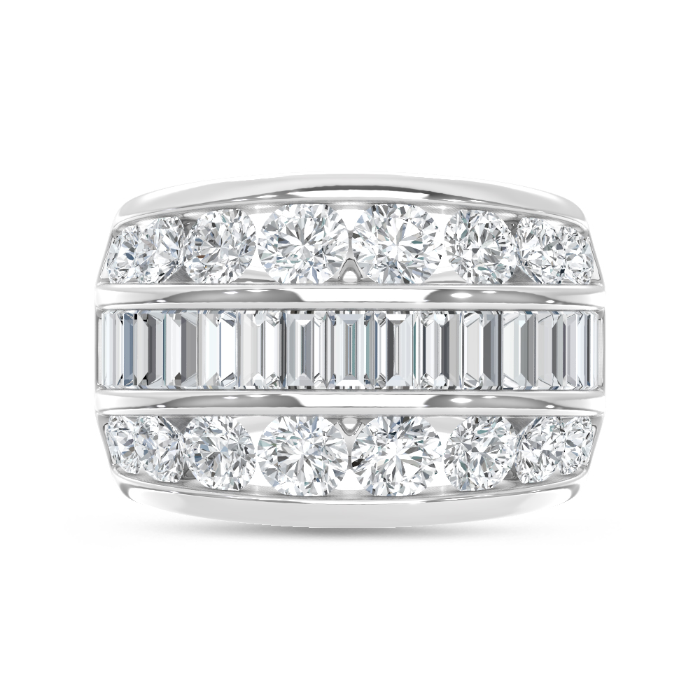 14K White Gold Lab Grown Diamond 4 Ct.Tw. Fashion Ring