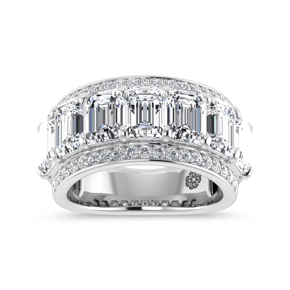 14K White Gold 5 5/8 Ct.Tw. Lab Grown Diamond Fashion Band