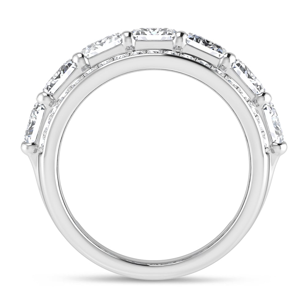 14K White Gold 5 5/8 Ct.Tw. Lab Grown Diamond Fashion Band