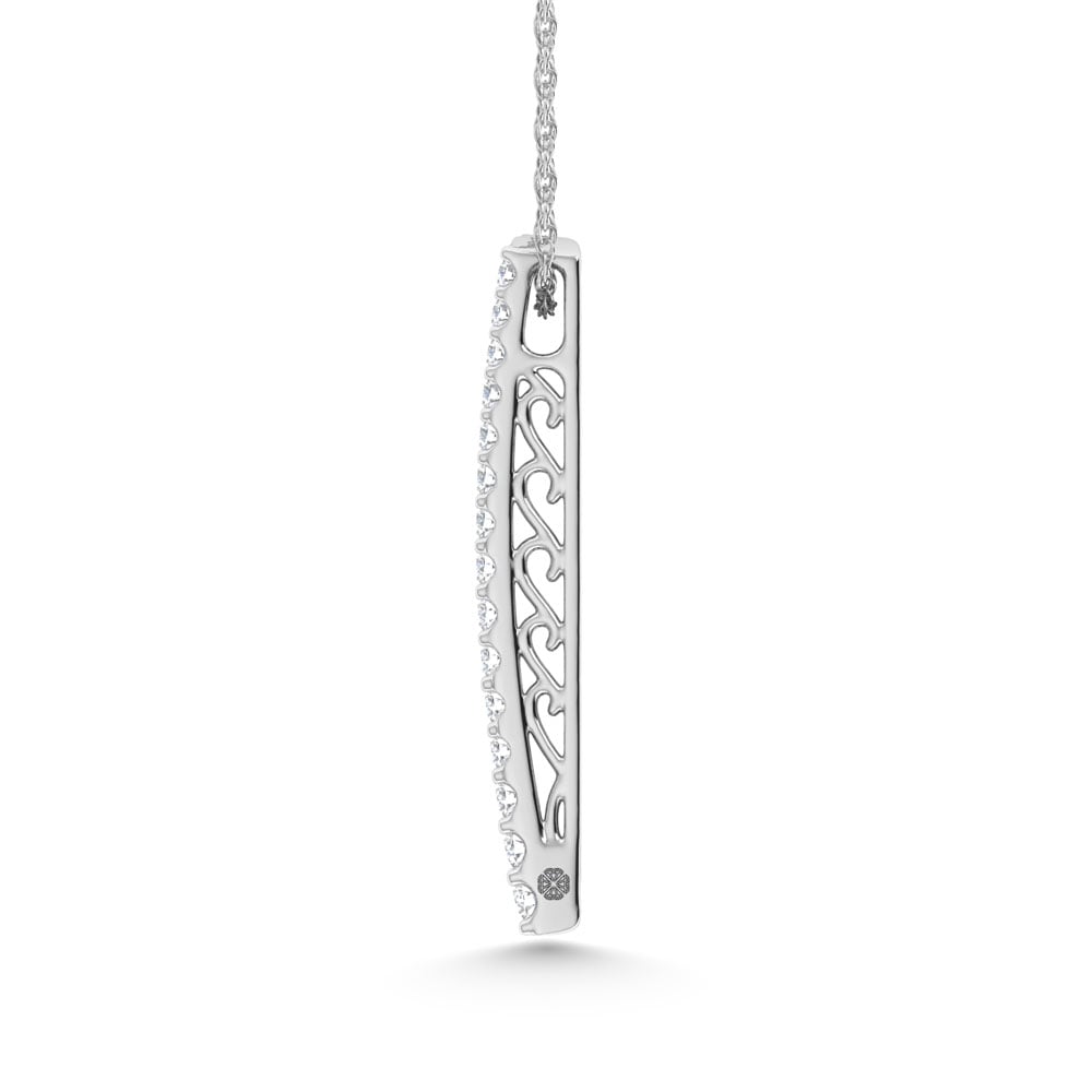14K White Gold 2 Ct.Tw. Lab Grown Diamond Slide Pendant