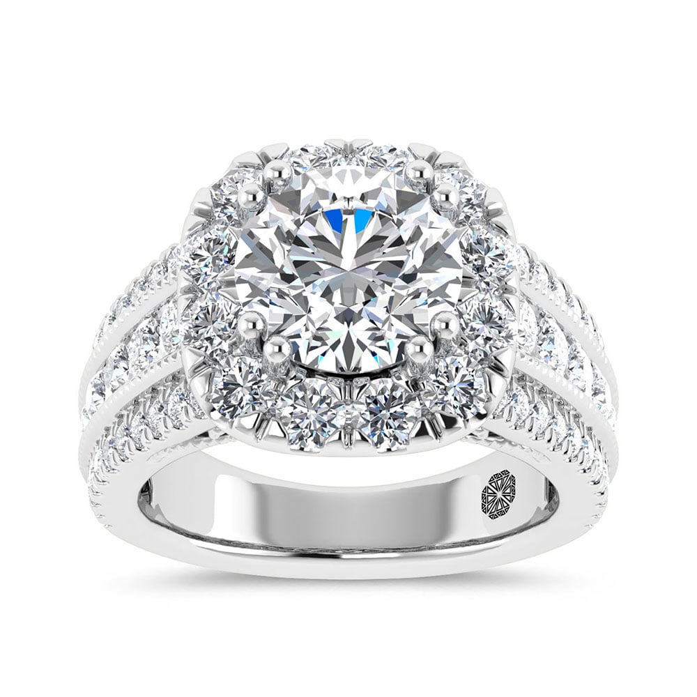 14K White Gold Lab Grown Diamond 5 1/10 Ct.Tw. Engagement Ring