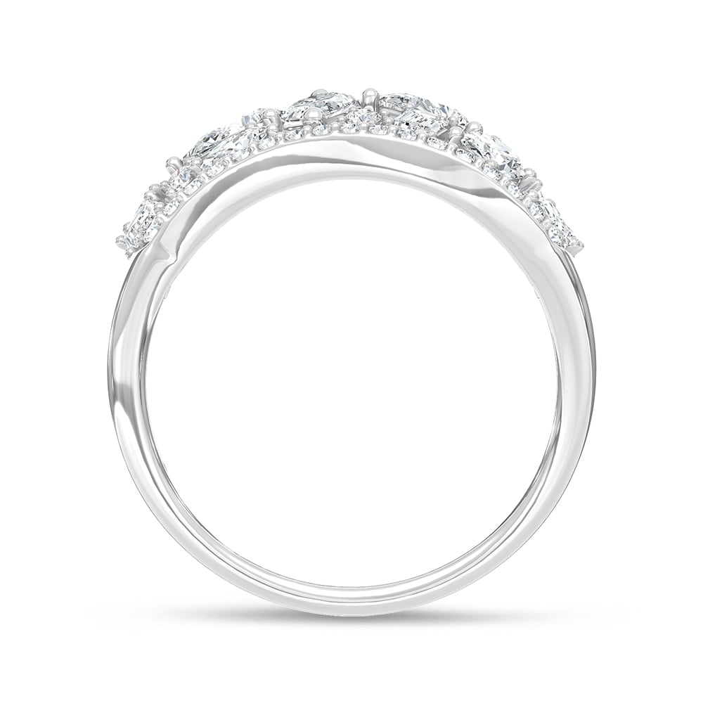 14K White Gold Lab Grown Diamond 1 7/8 Ct.Tw. Fashion Ring