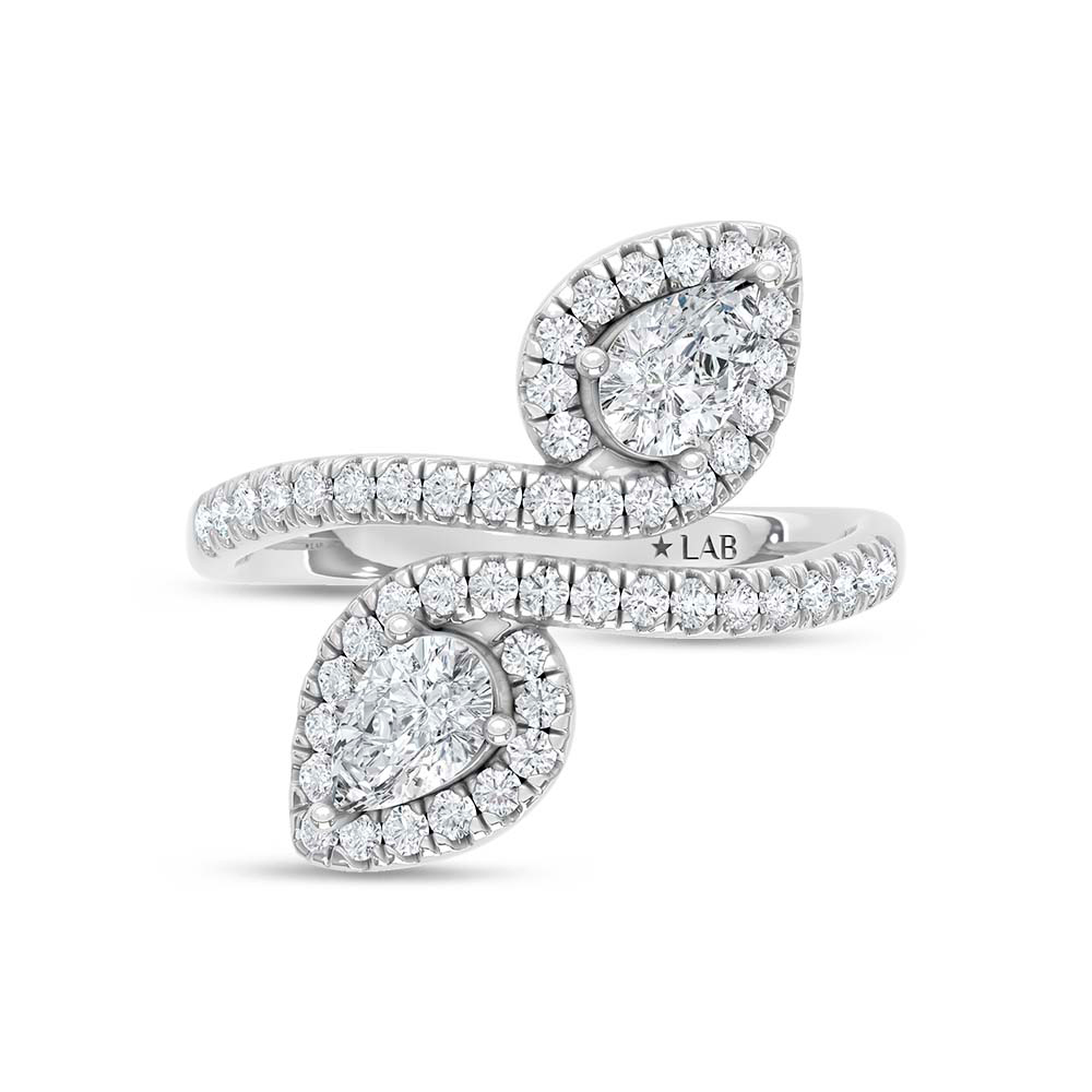 14K White Gold Lab Grown Diamond 1 Ct.Tw. Fashion Ring