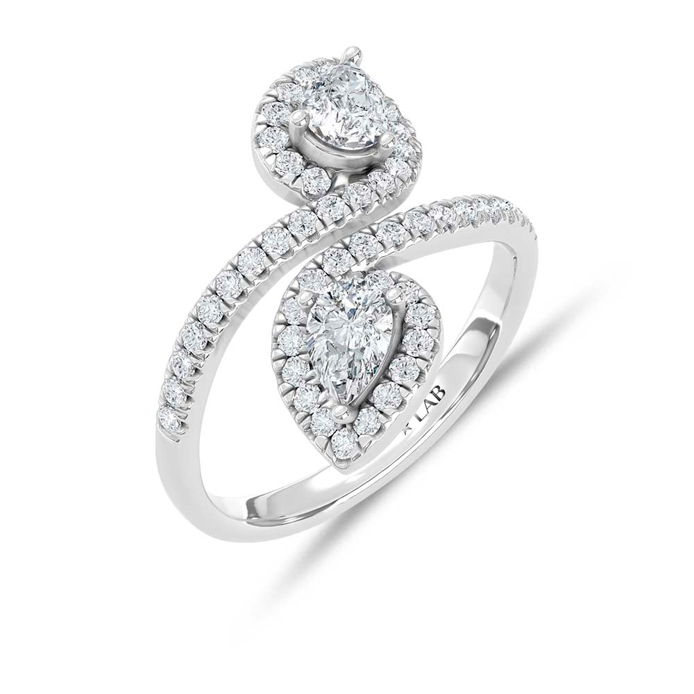 14K White Gold Lab Grown Diamond 1 Ct.Tw. Fashion Ring