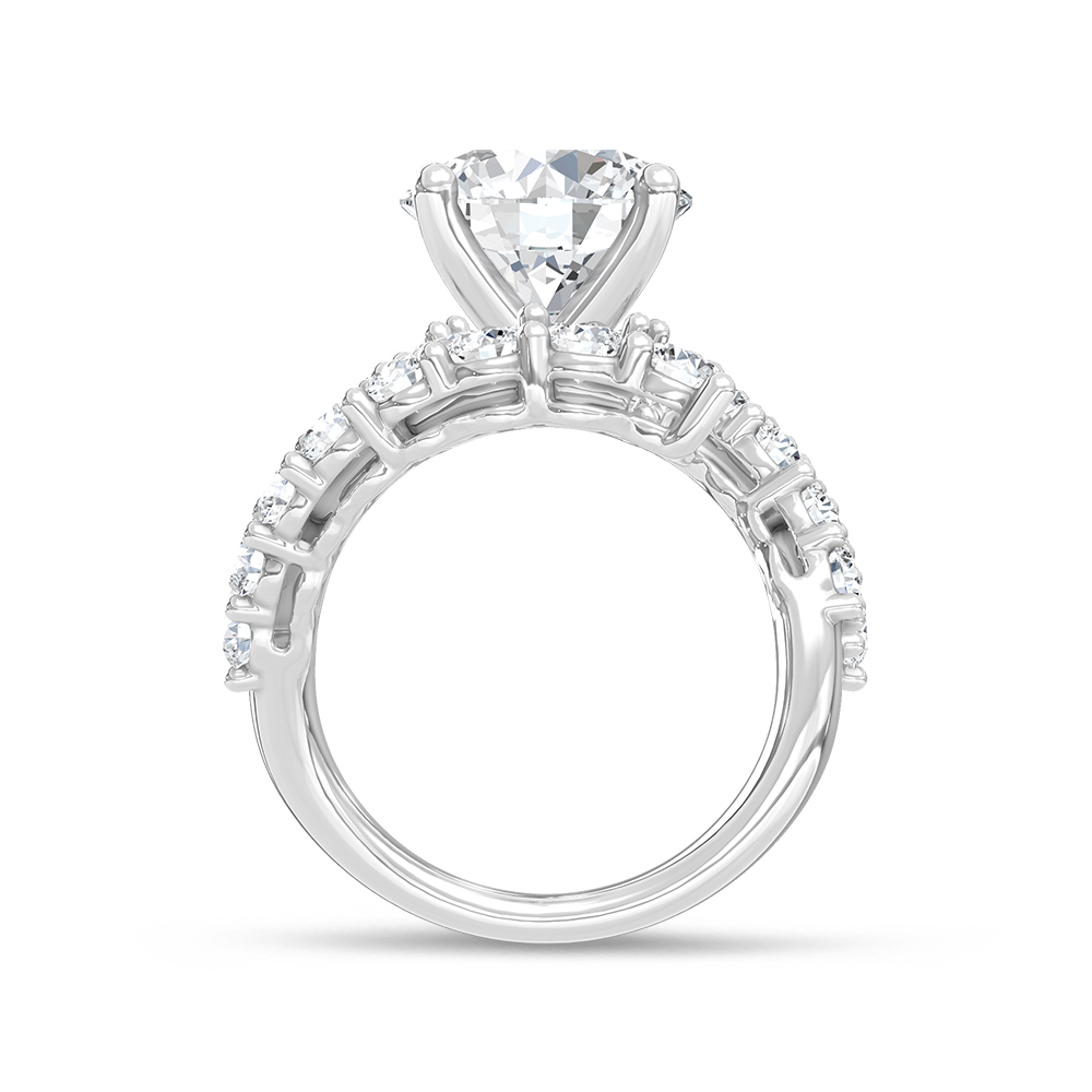 14K White Gold Lab Grown Diamond 9 1/8 Ct.Tw. Engagement Ring