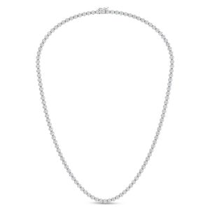 14K White Gold Lab Grown Diamond 11 3/4 Ct.Tw. Floating Necklace
