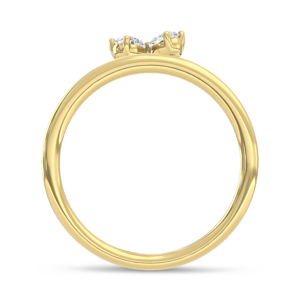 14K Yellow Gold Lab Grown Diamond 1/2 Ct.Tw. Fashion Ring