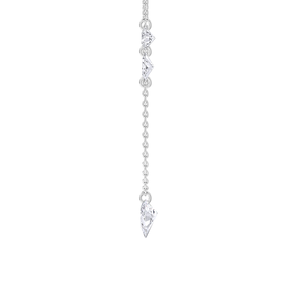14K White Gold Lab Grown Diamond 1 Ct.Tw. Fashion Necklace With Chain