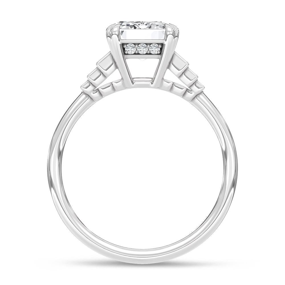 14K White Gold Lab Grown Diamond 3 1/4 Ct.Tw. Engagement Ring