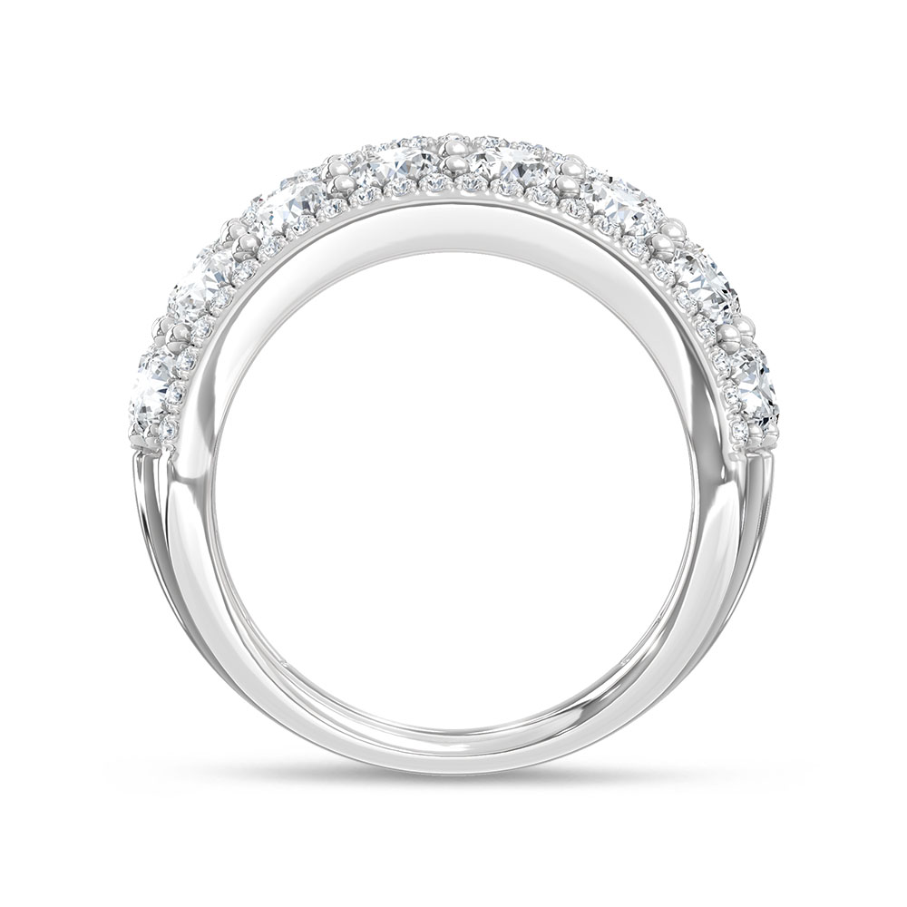 14K White Gold Lab Grown Diamond 6 Ct.Tw. Fashion Band