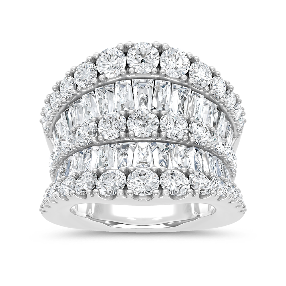 14K White Gold Lab Grown Diamond 6 5/8 Ct.Tw. Fashion Band