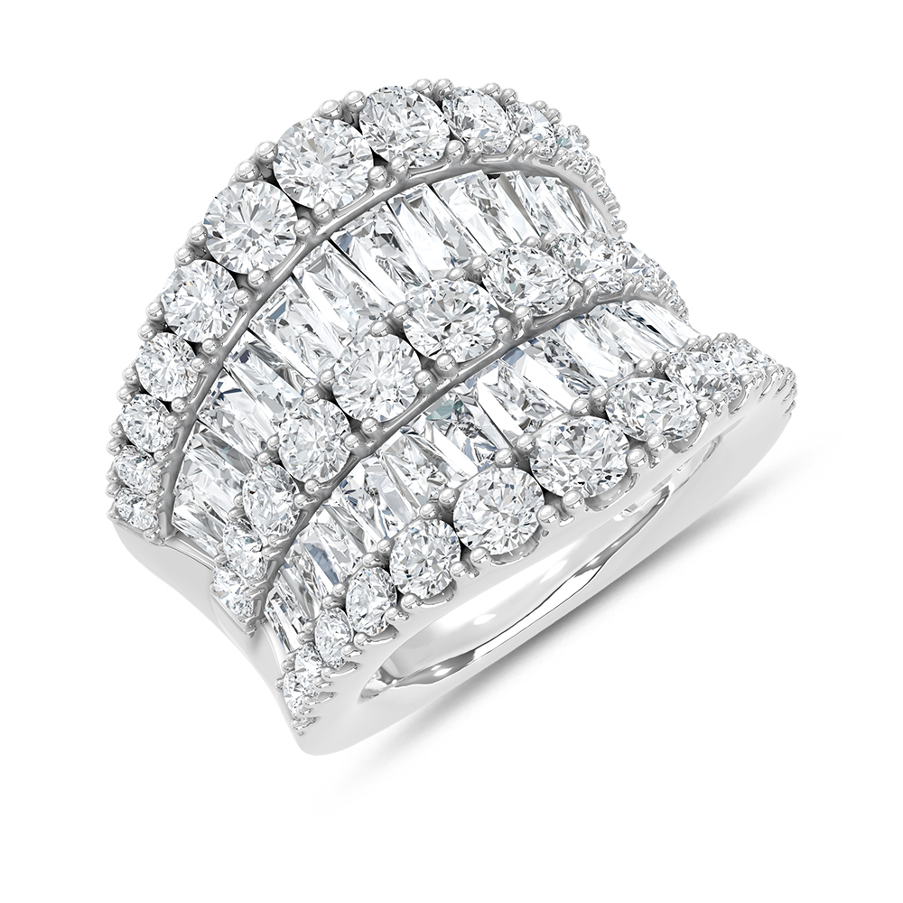 14K White Gold Lab Grown Diamond 6 5/8 Ct.Tw. Fashion Band