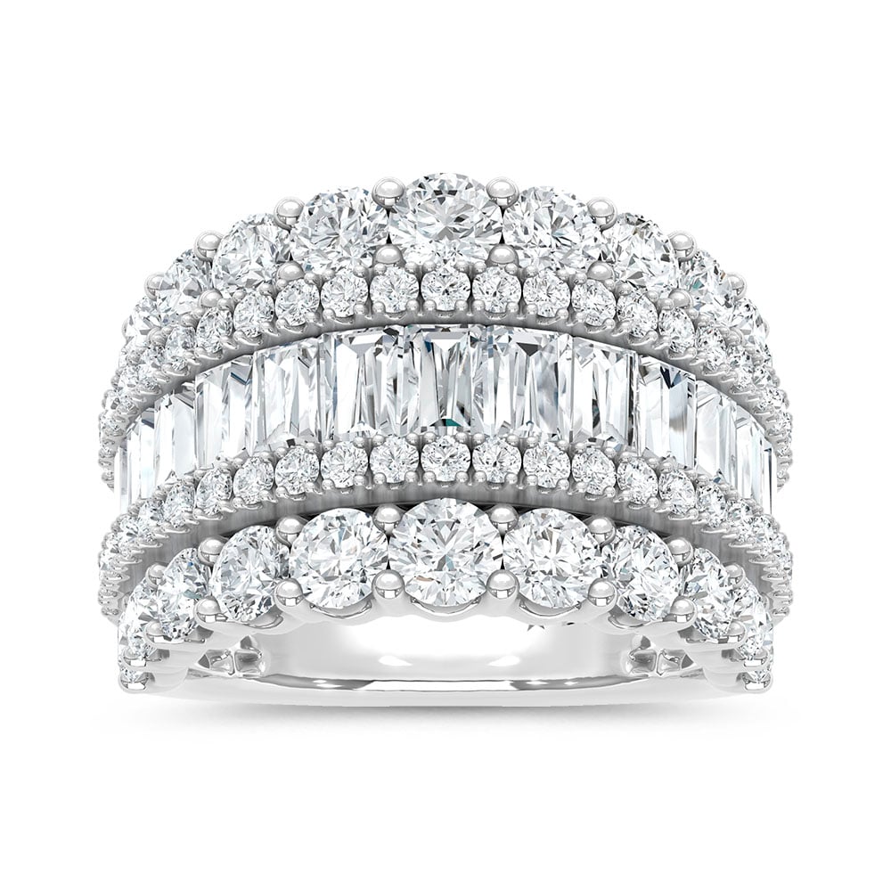 14K White Gold Lab Grown Diamond 6 1/8 Ct.Tw. Fashion Band