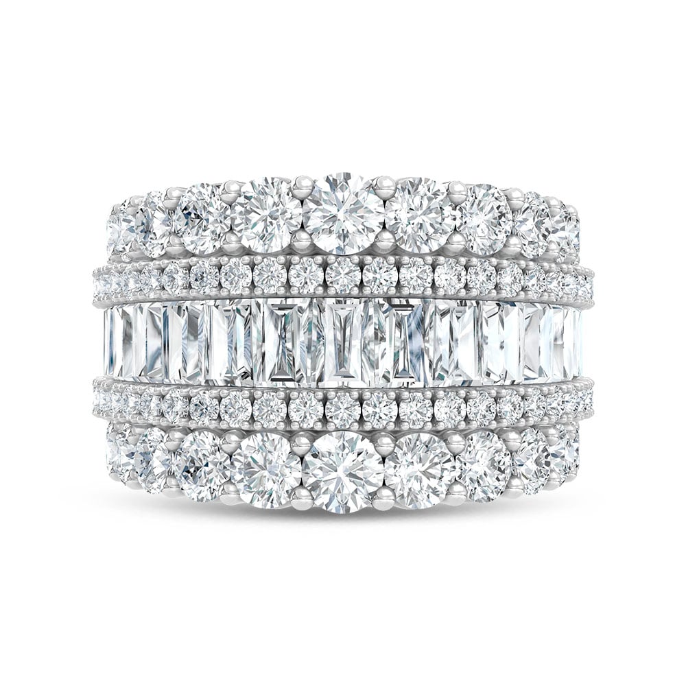 14K White Gold Lab Grown Diamond 6 1/8 Ct.Tw. Fashion Band