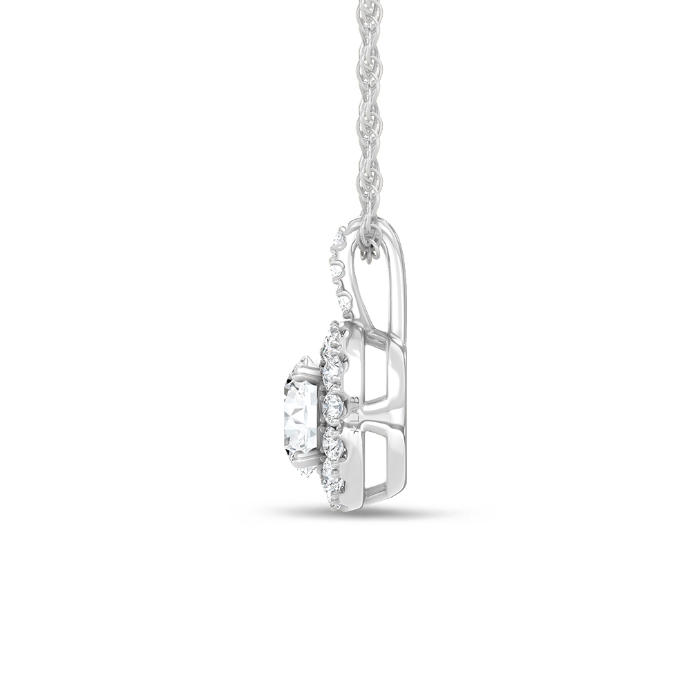 14K White Gold Lab Grown Diamond 3/4 Ct.Tw. Fashion Pendant