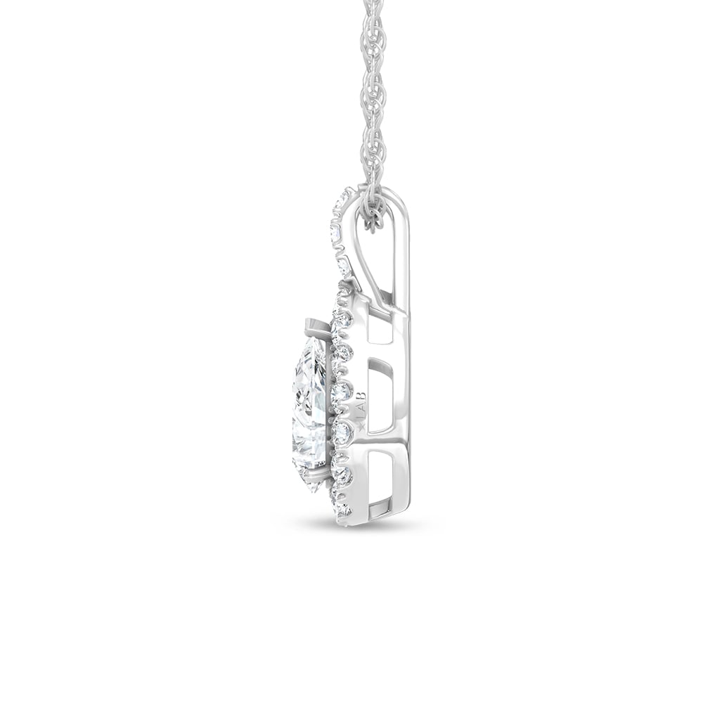 14K White Gold Lab Grown Diamond 3/4 Ct.Tw. Fashion Pendant