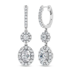 14K White Gold Lab Grown Diamond 2 3/4 Ct.Tw. Fashion Earrings