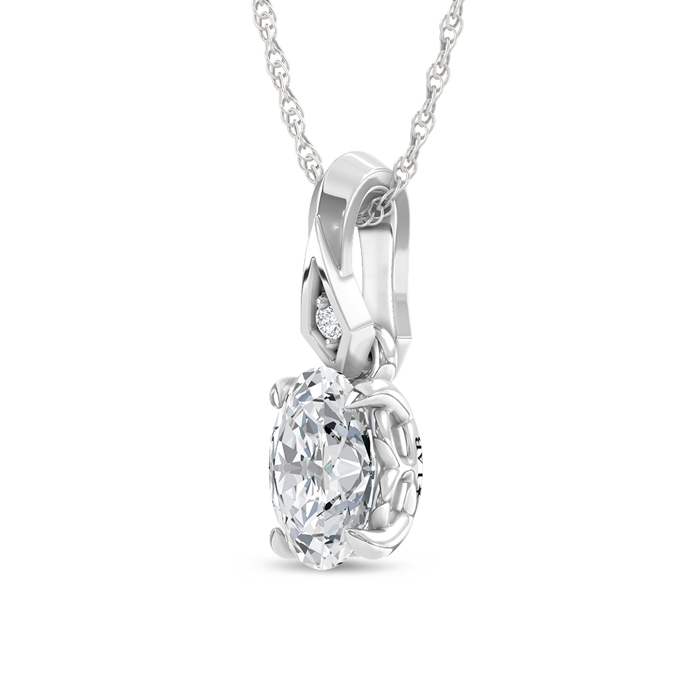 14K White Gold Lab Grown Diamond 1/4 Ct.Tw. Fashion Pendant