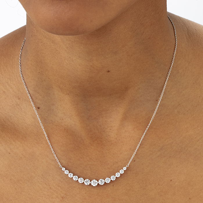 Diamond Smile Necklace 2ctw approx.