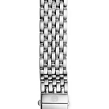 18mm Deco 7-Link Taper Steel Bracelet with Diamonds