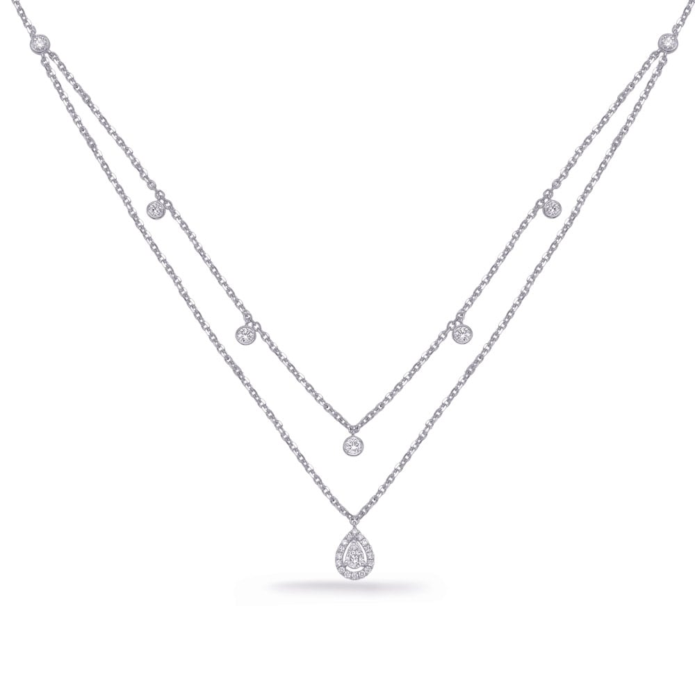 White Gold Diamond Necklace