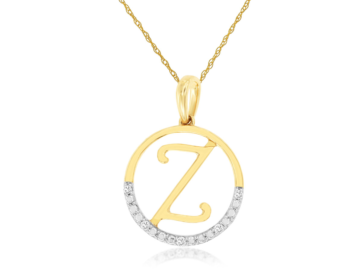 INTIAL DIAMOND PENDANT Z