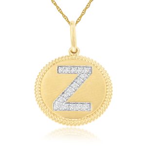 INTIAL DIAMOND PENDANT Z