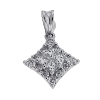White Gold Diamond Pendant