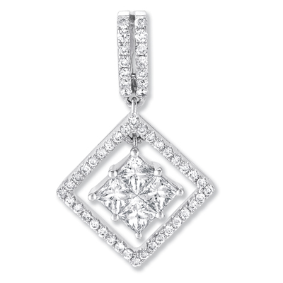 White Gold Diamond Pendant