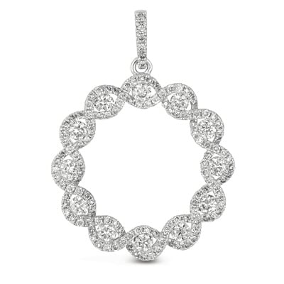 White Gold Diamond Pendant