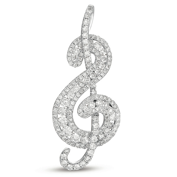 White Gold Diamond Pendant