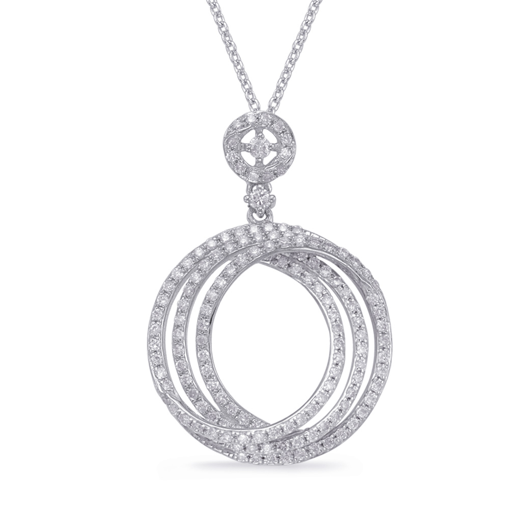White Gold Diamond Pendant