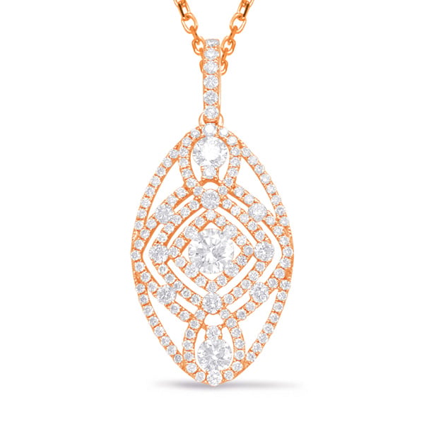 Rose Gold Diamond Pendant