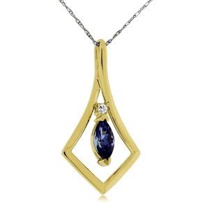 TANZANITE & DIAMOND PENDANT