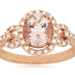 MORGANITE & DIAMOND RING