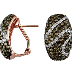 DIAMOND & MOCHA ‘DIA’ EARRING