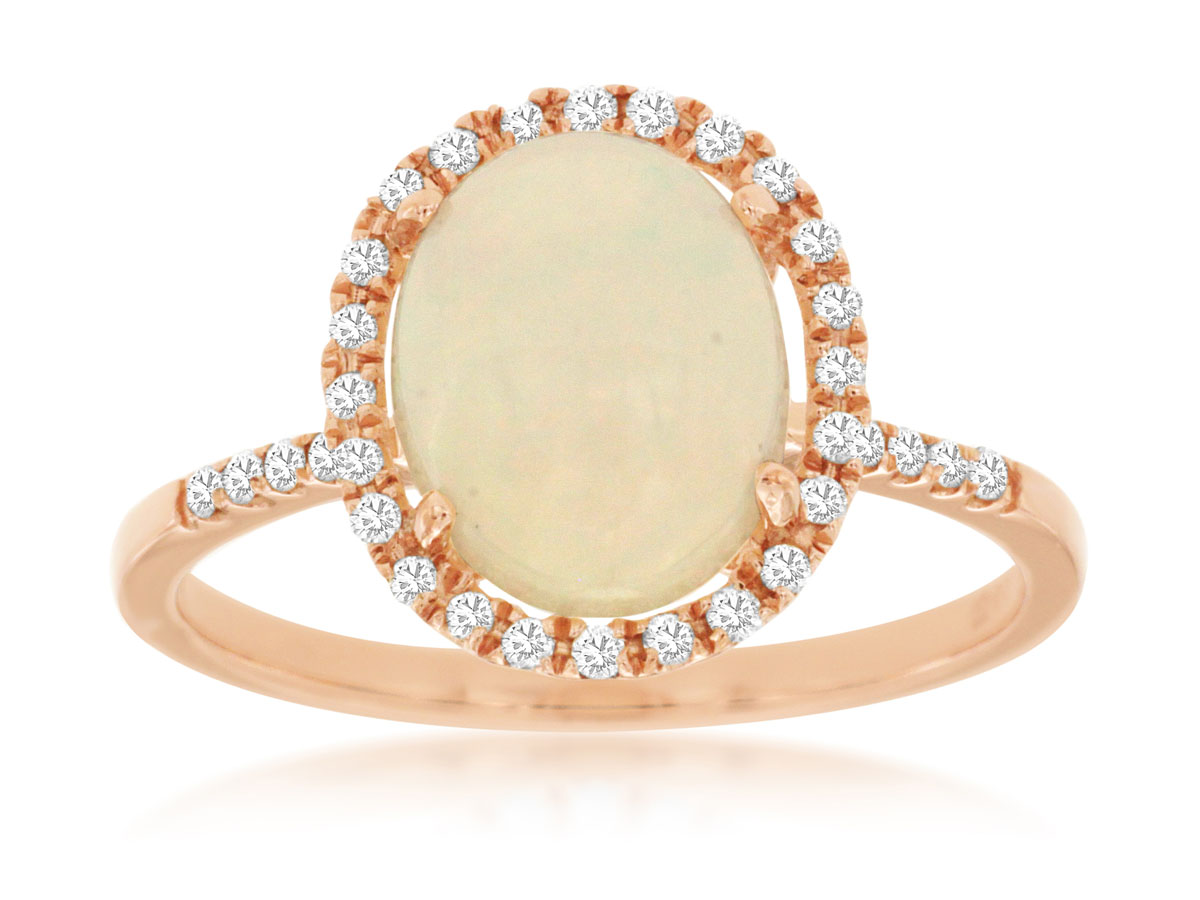 OPAL & DIAMOND RING