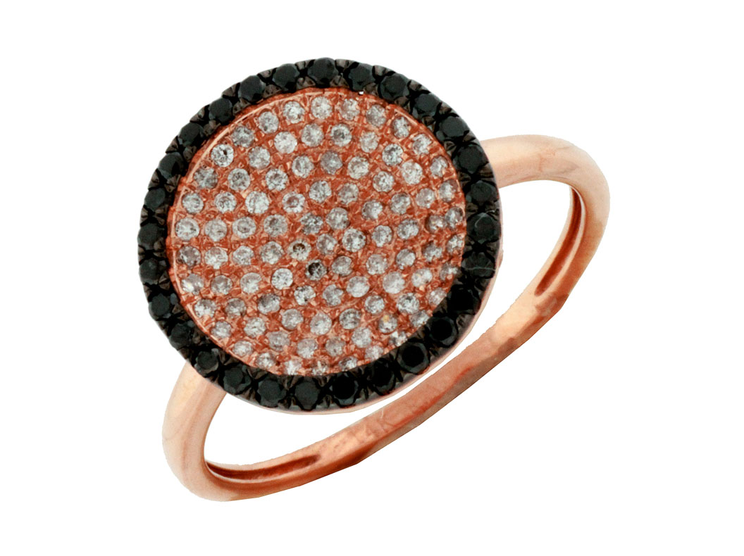 BLACK DIAMOND & DIAMOND RING