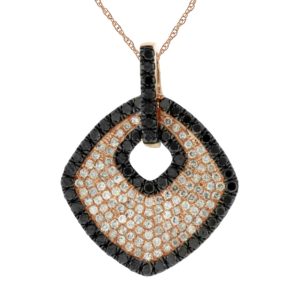 BLACK DIAMOND & DIA PENDANT